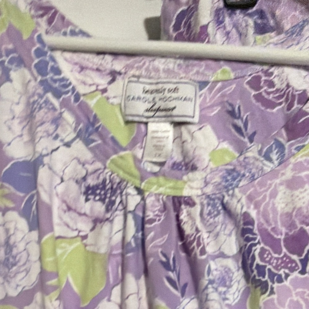 Carole Hochman Heavenly Soft Sleepwear Floral Pajama Set Women's 1X PLUS SIZE - Picture 4 of 8